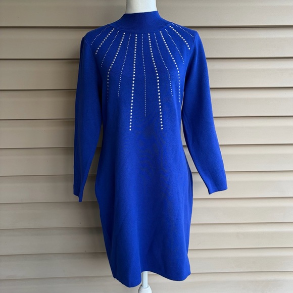Hailey Lyn Dresses & Skirts - •Hailey Lyn• Sweater Knit Embellished Dress - Size XLP